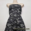 Heathered Camo Print Reversible Poly Spandex Fabric