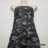 Heathered Camo Print Reversible Poly Spandex Fabric