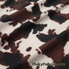 Brown and Black Cow Print Nylon Spandex 4-way Stretch Bikini, Swimsuit, Swimwear Fabric