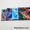 Colorful Prints Assorted Spandex Fabric Bundle for Swimsuits, Hair Bands, Bikinis, Athleticwear, Swimwear and Other Crafts