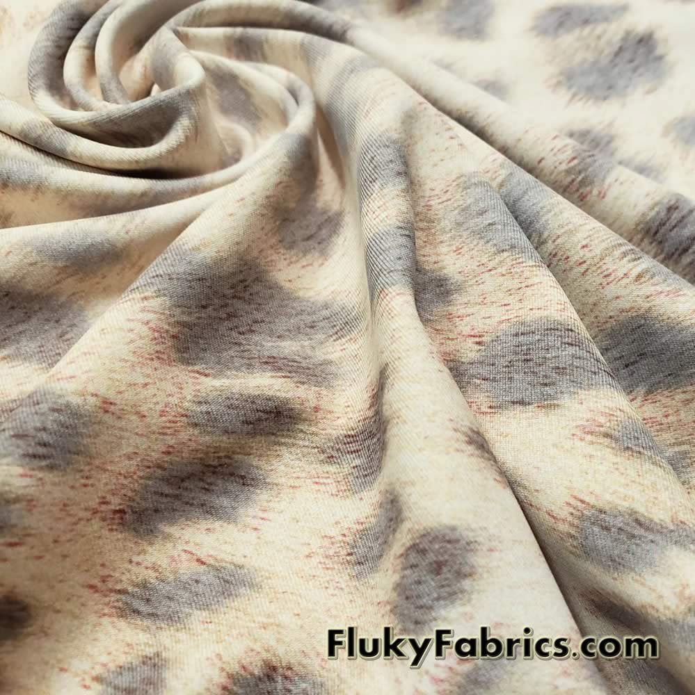 Cotton Spandex Ribbed leopard pattern fabric – THE INNK FABRIC