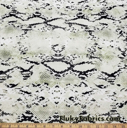 Faux Scales Snake Skin Print Swimsuit Bikini Spandex Fabric