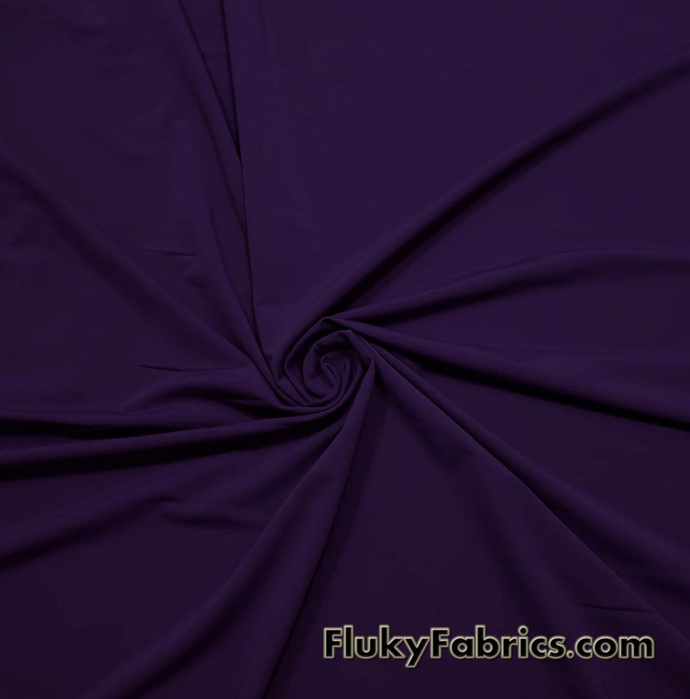 transactie advies Woedend Fig Color Solid Nylon Spandex Fabric by The Yard - Flukyfabrics.com