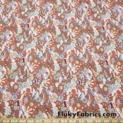 Happy Groovy Love Print Nylon Spandex Fabric for Swimwear, Activewear, Apparel. 4-Way Stretch Spandex Fabric at flukyfabrics.com