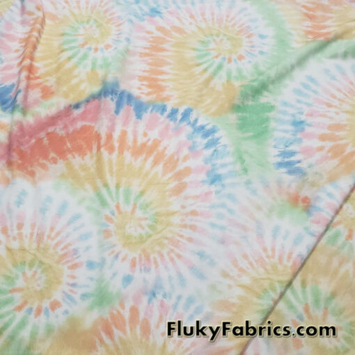 Pastel Colors Tie Dye Design Print Swimsuit Bikini Spandex Fabric