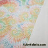 Pastel Colors Tie Dye Design Print Swimsuit Bikini Spandex Fabric