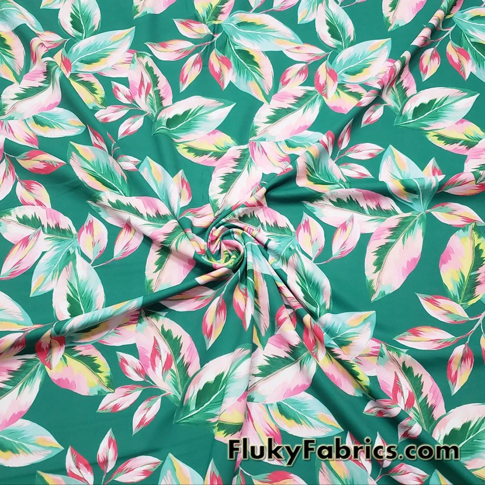 Fern Green Nylon Spandex Swimsuit Fabric