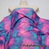 Shades of Pink, Blue and Purple Tie Dye Foggy Print Poly Spandex Fabric