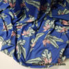 Tropical Leaves on Royal Blue Nylon Spandex Swimsuit Bikini Swimwear Fabric