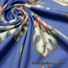 Tropical Leaves on Royal Blue Nylon Spandex Swimsuit Bikini Swimwear Fabric