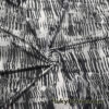 Abstract Black and Gray Swimsuit Nylon Spandex Fabric
