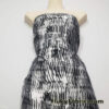 Abstract Black and Gray Swimsuit Nylon Spandex Fabric