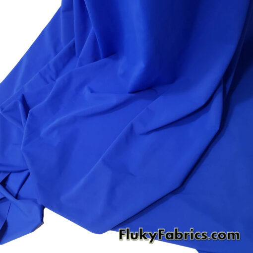 Bright Royal Blue Solid Nylon Spandex Fabric by The Yard 