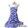 Fractal Ethnic Print in Cotton Candy Blue and Pink Colors Lightweight Nylon Spandex Fabric