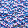 Fractal Ethnic Print in Cotton Candy Blue and Pink Colors Lightweight Nylon Spandex Fabric