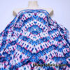Fractal Ethnic Print in Cotton Candy Blue and Pink Colors Lightweight Nylon Spandex Fabric