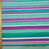 Green, White and Magenta Thin and Wide Stripes Nylon Spandex Swimwear Fabric by the Yard at flukyfabrics.com