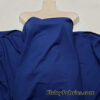 Heathered Black and Dark Royal Deep Sea Blue Athletic Poly Spandex Fabric