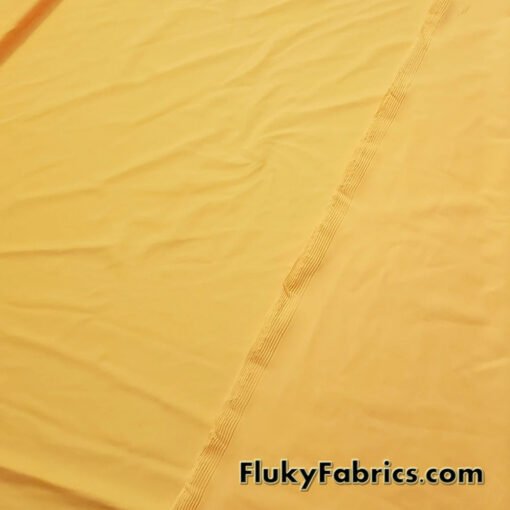 Summer Sun Golden Yellow Matte Solid Nylon Spandex Swimwear Fabric