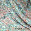 Abstract Fractal Flowery Print Swimsuit Nylon Spandex Fabric