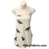 Black Panther / Jaguar Print on Cream Ponte de Roma Knit Fabric Cuts 28″x36″
