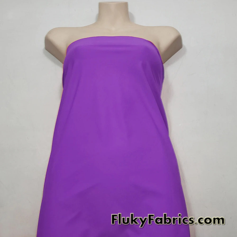 Dark Orchid Matte Solid Nylon Spandex Swimwear Fabric
