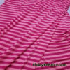Pink and Dark Magenta Stripes Lightweight Rayon Spandex Jersey Fabric