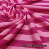 Pink and Dark Magenta Stripes Lightweight Rayon Spandex Jersey Fabric