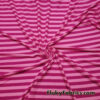 Pink and Dark Magenta Stripes Lightweight Rayon Spandex Jersey Fabric