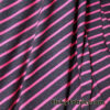 Bright Pink Stripes on Charcoal Rayon Spandex Jersey Knit Fabric