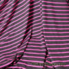 Bright Pink Stripes on Charcoal Rayon Spandex Jersey Knit Fabric