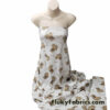 Cute Tan Bulldogs Print Cotton Rib Fabric