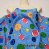 Sport Balls On a Blue Background Cotton Jersey Fabric