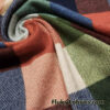Warm Colorway Big Plaid Sweater Knit Hacci Fabric