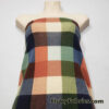 Warm Colorway Big Plaid Sweater Knit Hacci Fabric