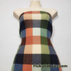 Warm Colorway Big Plaid Sweater Knit Hacci Fabric