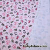 Girl Princess Pink Print Spandex Swimsuit Fabric