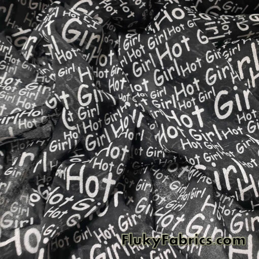 Hot Girl Black Stretch Polyester Chiffon Gauze Fabric