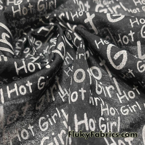 Hot Girl Black Stretch Polyester Chiffon Gauze Fabric