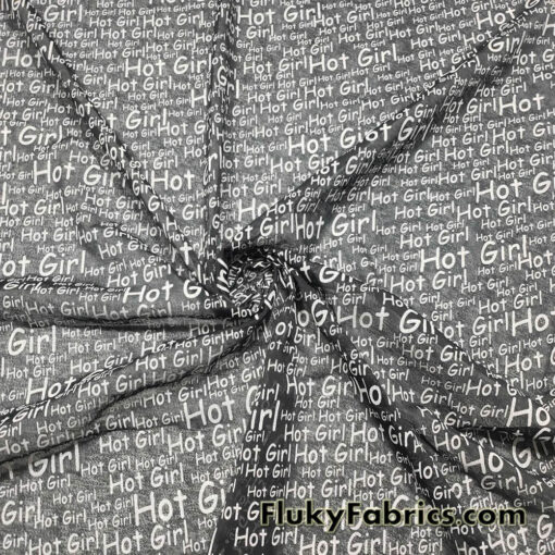 Hot Girl Black Stretch Polyester Chiffon Gauze Fabric