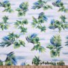 Island Breeze Tropical Foliage Print Cotton Spandex Jersey Knit Fabric by the Yard at flukyfabrics.com