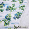 Island Breeze Tropical Foliage Print Modal Cotton Spandex Jersey Knit Fabric