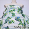 Island Breeze Tropical Foliage Print Modal Cotton Spandex Jersey Knit Fabric