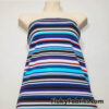 Multi Stripe Cool Colors Cotton Spandex Jersey Knit Fabric