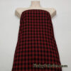 Black and Red Buffalo Check Cotton Flannel Fabric 100% Cotton – 7oz/yard