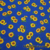 Sunny Yellow Tossed Sunflowers Cotton Woven Apparel Fabric