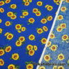 Sunny Yellow Tossed Sunflowers Cotton Woven Apparel Fabric