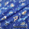 Winter Wildlife Print Cotton Jersey Fabric