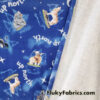 Winter Wildlife Print Cotton Jersey Fabric