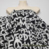World Peace Text Print on Nylon Spandex Bikini, Swimsuit, Swimwear Fabric